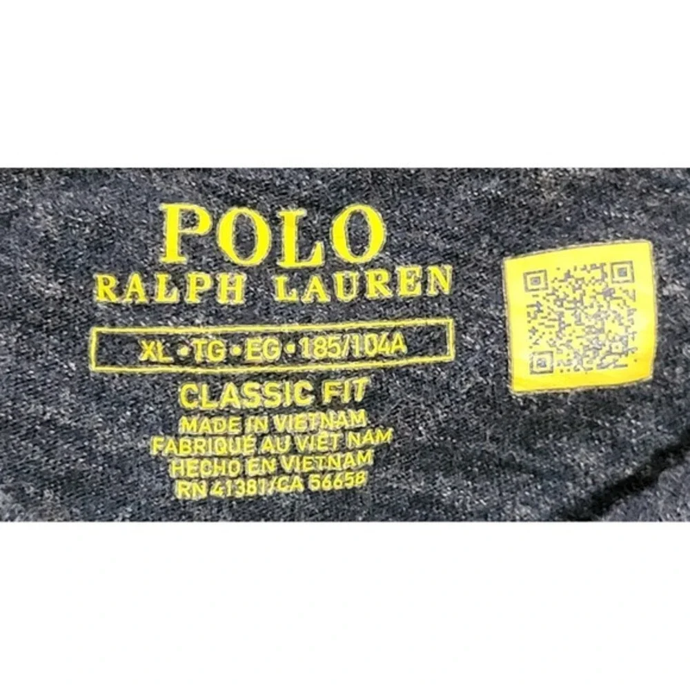 Polo Ralph Lauren Shirt Adult Extra Large Blue Crew Neck 100% Cotton Pocket Pony